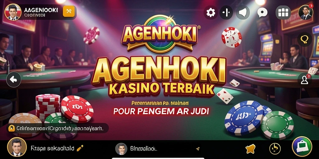 Tampilan gameplay seru dari AGENHOKI, menampilkan aksi kasino yang mendebarkan.