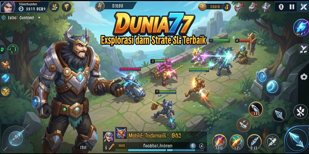 Tampilan gameplay DUNIA77 menunjukkan strategi dan aksi yang mendebarkan.