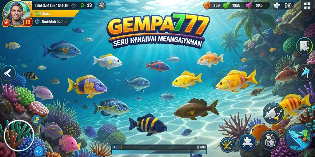 Tampilan gameplay menembak ikan di GEMPA777 yang seru.