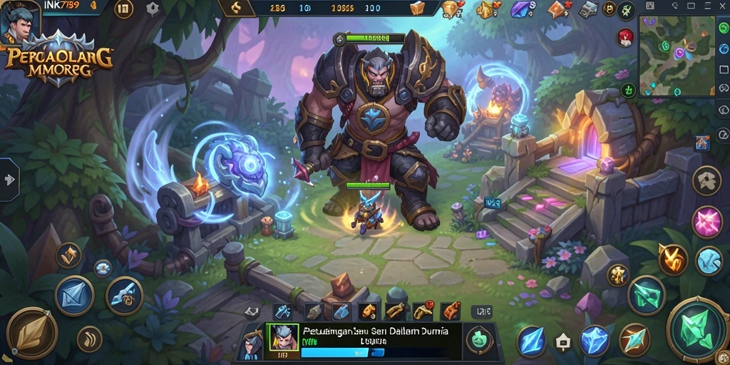 Tampilan gameplay yang mendebarkan dalam dunia MMORPG INK789.