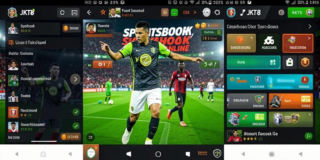 Screenshot JKT8 menampilkan interface taruhan yang modern dan intuitif.