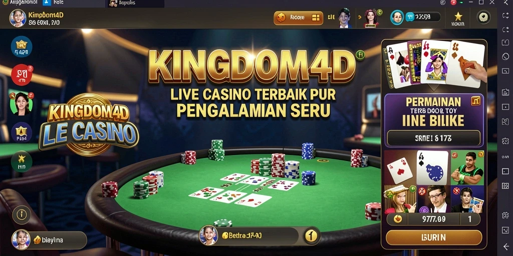 Gameplay Live Casino yang mendebarkan di KINGDOM4D.