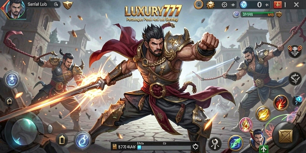 Screenshot gameplay menunjukkan pertarungan yang intens dan mendebarkan.