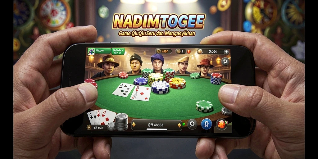 Tampilan gameplay NADIMTOGEL yang mendebarkan dalam permainan QiuQiu.