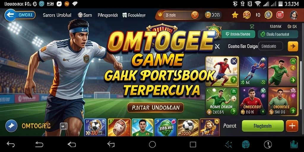 Screenshot menunjukkan antarmuka taruhan olahraga di OMTOGEL.