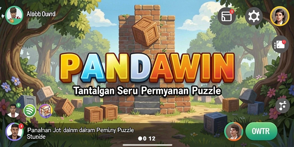 Screenshot menunjukkan gameplay menarik dari PANDAWIN.