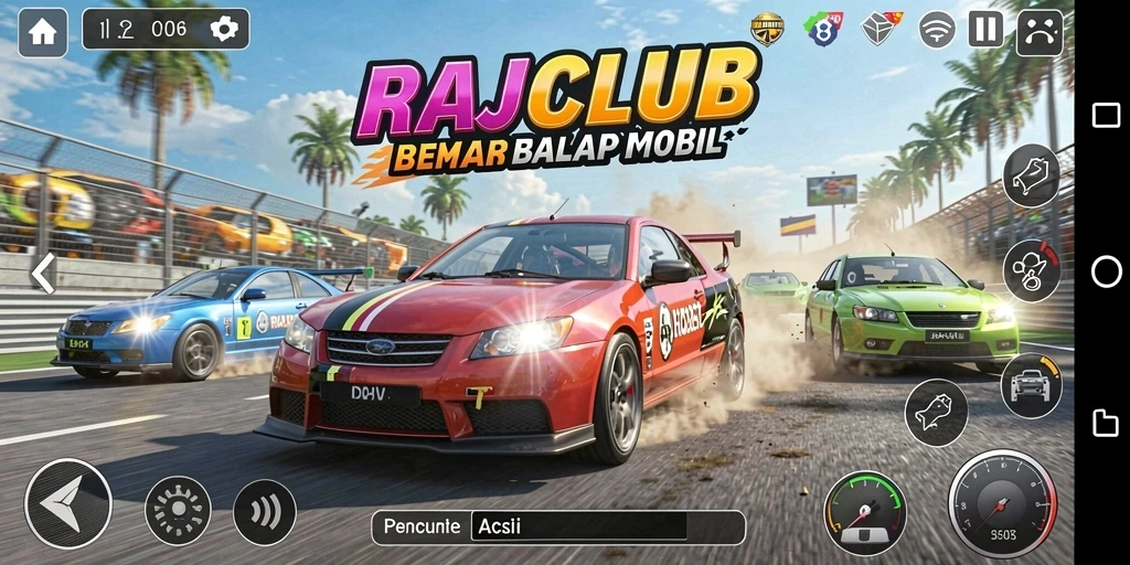 Tampilan utama gameplay RAJACLUB yang menegangkan dan penuh aksi.