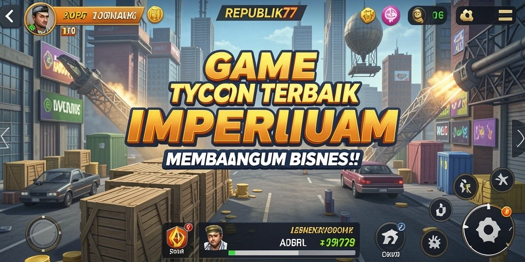 Tampilan gameplay <strong>REPUBLIK77</strong> yang seru dan menantang di dunia Tycoon.