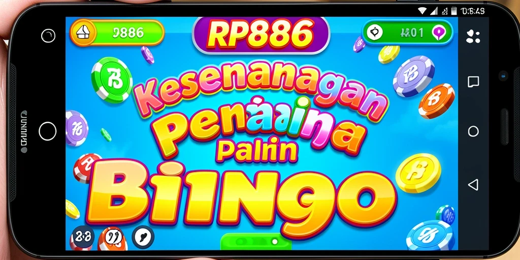 Screenshot gameplay RP886 yang menunjukkan momen seru permainan Bingo.