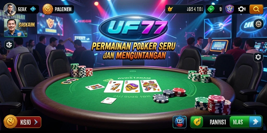 Tangkapan layar gameplay Poker UFO77 yang seru dan mendebarkan.