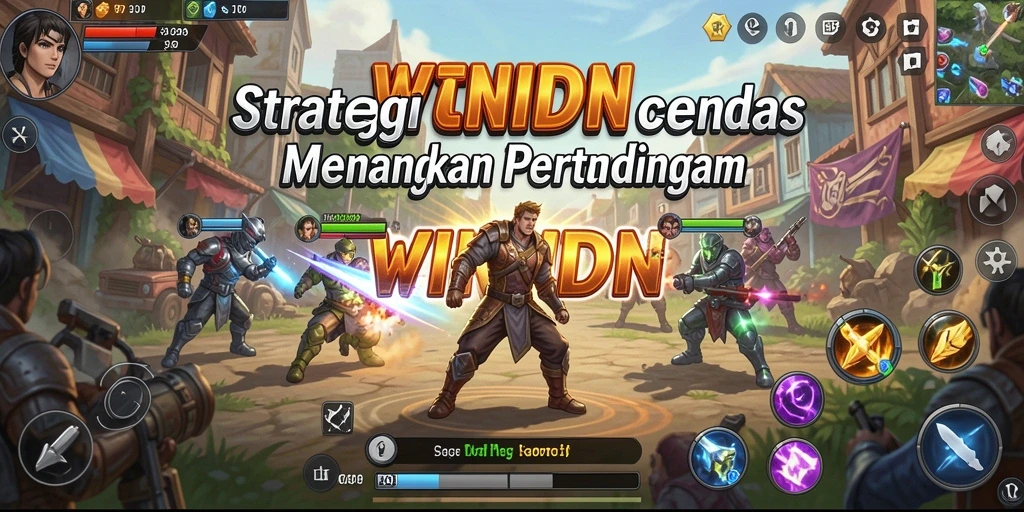 Tampilan menarik dari gameplay strategi WINIDN di pertarungan.