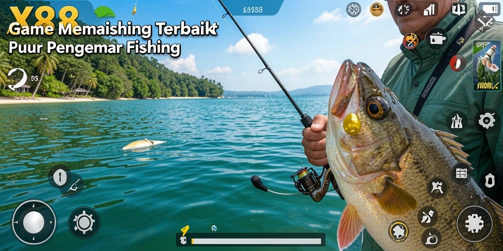 Tangkapan ikan besar di X88 dengan latar belakang indah.